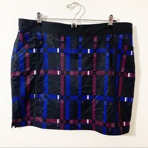 Adidas Geometric Plaid Golf Skirt Built in Shorts
